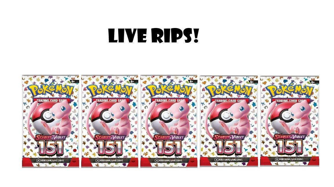 (5) Scarlet & Violet-151 Booster Pack-Live