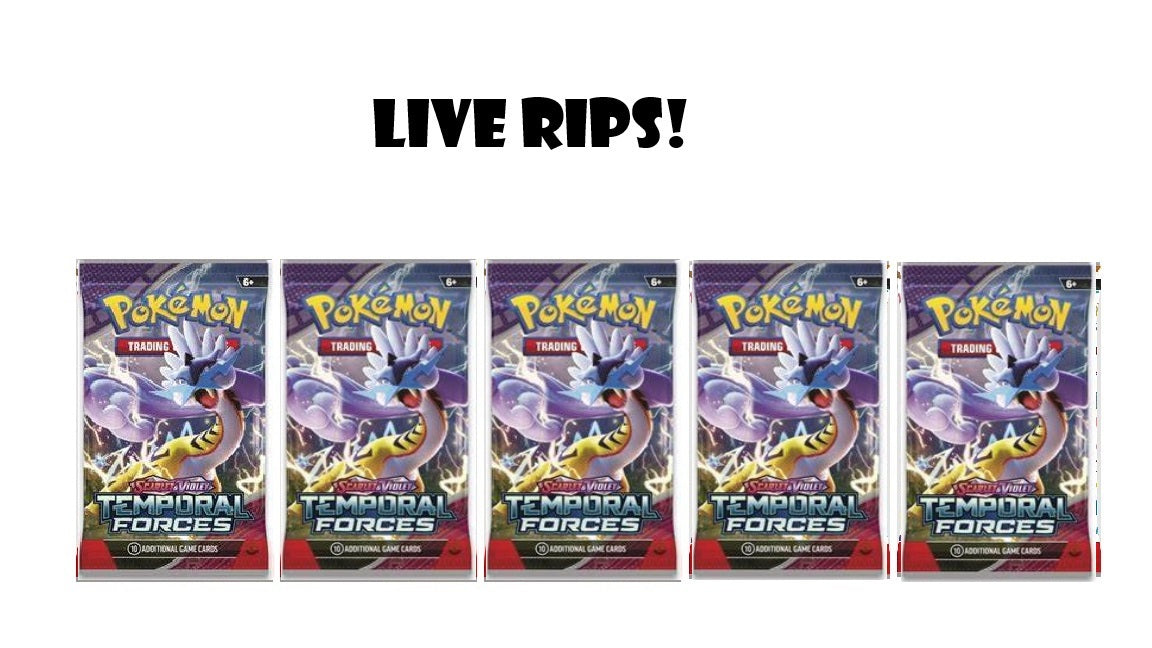 (5) Temporal Forces Booster Packs- Live