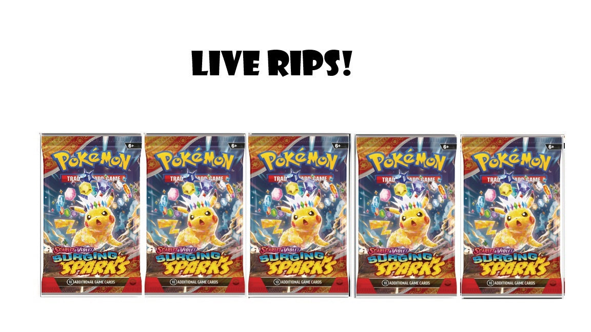 (5) Surging Sparks Booster Pack-Live