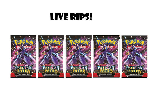 (5) Paldean Fates Booster Packs-Live