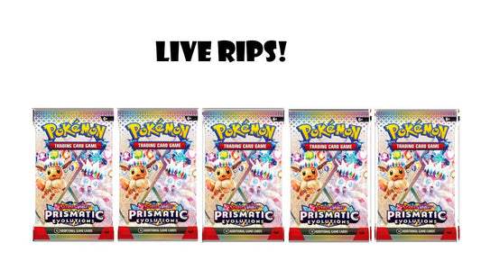 (5) Prismatic Evolutions Booster Pack- Live